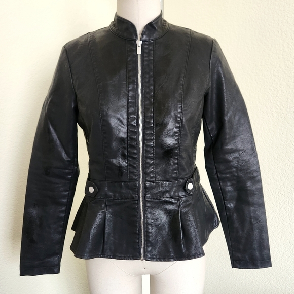 Peplum Moto Jacket - Picture 1 of 5
